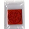 Deep Red Stamps Carved Stone Medallion Rubber Cling Stamp 2.1 x 2 inches